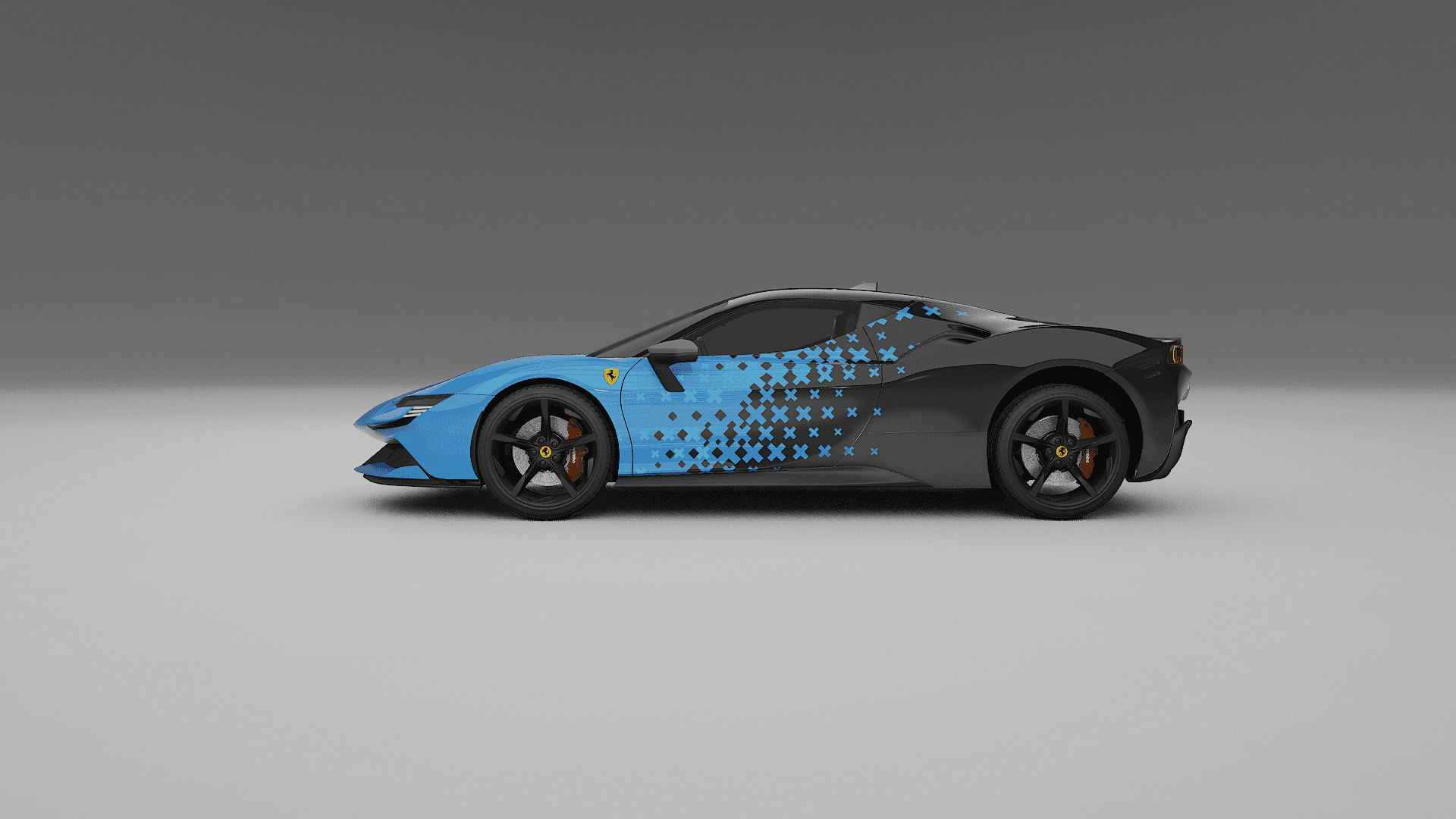 3D carwrapping design ontwerp 2 door Wrapmaster DH Den Haag